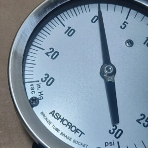 *NEW* Ashcroft Compound Gauge 0-30Hg to 0-30Psi Bronze Tube & Brass + Warranty! - Image 3