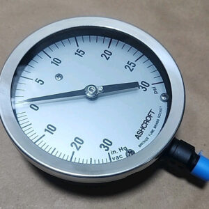 *NEW* Ashcroft Compound Gauge 0-30Hg to 0-30Psi Bronze Tube & Brass + Warranty! - Image 4