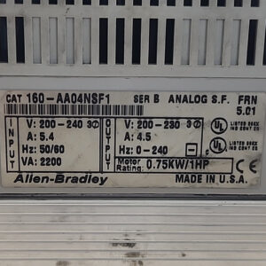 *PREOWNED* Allen-Bradley 160-AA04NSF1 Variable Frequency Drive 1Hp + Warranty! - Image 5