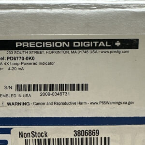 NEW OPEN BOX- Precision Digital PD6770-0K0 NEMA 4X Loop-Powered Indicator 4-20mA - Image 2