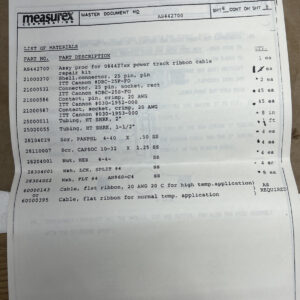 Flat ribbon cable wire, Measurex Sumitomo Repair Kit 60000143 (See Description) - Image 9