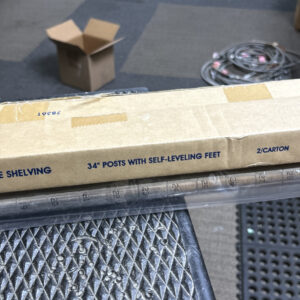 (2) Uline H-8339 Posts For Stainless Steel Wire Shelving 34” 2 Per Box - Image 9
