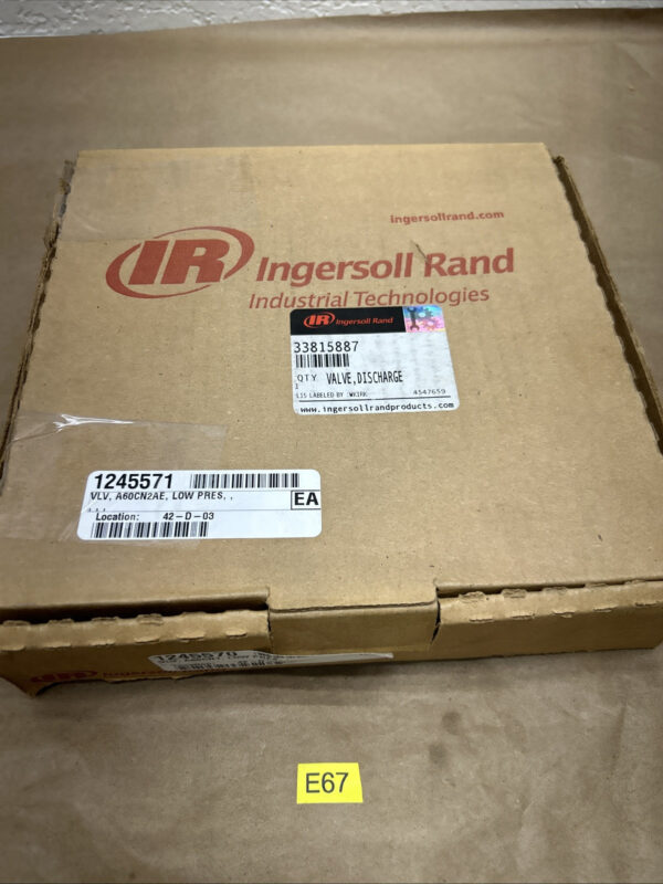 NEW INGERSOLL RAND 33815887 DISCHARGE VALVE NIB FAST SHIPPING!+ WARRANTY Main Image