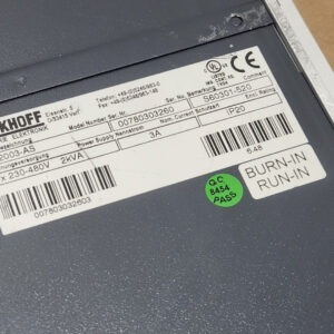 *PREOWNED* Beckhoff AX2003-AS S60301-520 Servo Drive Amplifier 2kVA + Warranty! - Image 7