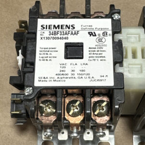 BRAND NEW- Siemens Definite Purpose 2-Speed Controller 34BF33AFAAF 110/120V FL30 - Image 9