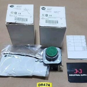 *NEW* [2] Allen-Bradley 800T-A1A /T Green Push Button Flush Head + Warranty! - Image 1