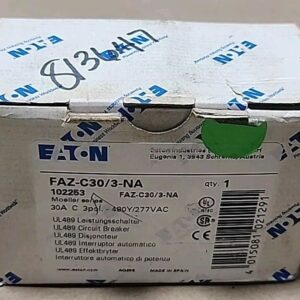 *NEW* Eaton FAZ-C30/3-NA 3-Pole Circuit Breaker 30A 102253 Moeller + Warranty! - Image 7