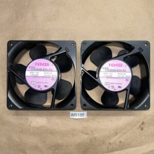 (2) NMB 11938MB-B2N-EA 220V-AC Cooling Fan (New No Box) Metal Frame - Image 1
