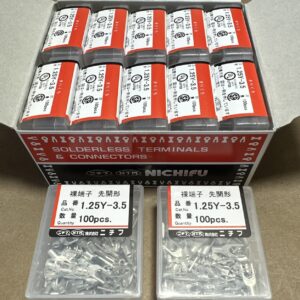 (1200) BRAND NEW Nichifu 1.25Y-3.5 Non-Insulated Y Type Spade Terminals 22-16AWG - Image 5