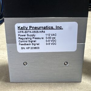 NEW SURPLUS Kelly Pneumatics HFR-50TK-0505-NR4 Pressure Regulator 0-50PSI 110VAC - Image 3