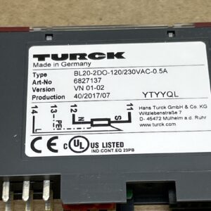 Turk BL20-2DO-120/230VAC-0.5A 6827137 NIB Fast Shipping! + Warranty - Image 4