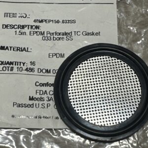 (14) NEW SURPLUS- Garlock 40MPEP150-.033SS 1.5β EPDM Perforated TC Gasket .033 - Image 3
