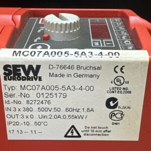 PREOWNED- SEW Eurodrive MC07A005-5A3-4-00 MOVITRAC Servo Drive || WARRANTY 🇺🇸 - Image 2