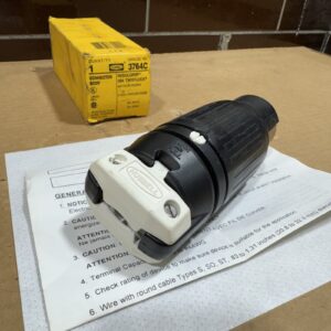 *NEW* Hubbell 3764C Insulgrip 50A Twist Lock Plug Connector 250VDC 600VAC - Image 2