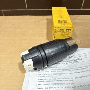 *NEW* Hubbell 3764C Insulgrip 50A Twist Lock Plug Connector 250VDC 600VAC - Image 4