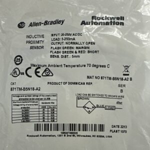 FACTORY SEALED- Allen Bradley 871TM-B5N18-A2 Inductive Proximity Switch WARRANTY - Image 2