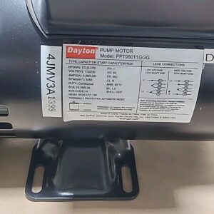 *NEW* Dayton 4JMV3A Centrifugal Pump 1/2Hp Dayton PPT05011GGG Motor + Warranty! - Image 3