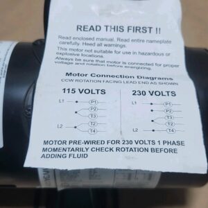 *NEW* Dayton 4JMV3A Centrifugal Pump 1/2Hp Dayton PPT05011GGG Motor + Warranty! - Image 5