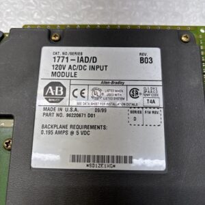 ** Preowned Allen Bradley 1771-IAD/D 120 V AC/DC Input Module Swing Arm *QTY2*# - Image 2