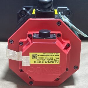Fanuc A06B-0235-B000 aiS8/4000 Servo Motor W/ PULSECODER aiA1000 A860-2000-T301 - Image 7