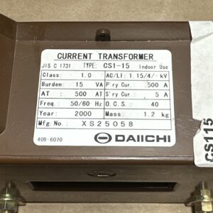 BRAND NEW SURPLUS- DAIICHI Current Transformer CS1-15 500A || FAST SHIPPED 🇺🇸 - Image 7