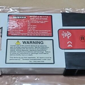 *NEW* Banner IM-T-11A Machine Safety Relay 24Vdc 100mA 61424 🇺🇸 + Warranty! - Image 5